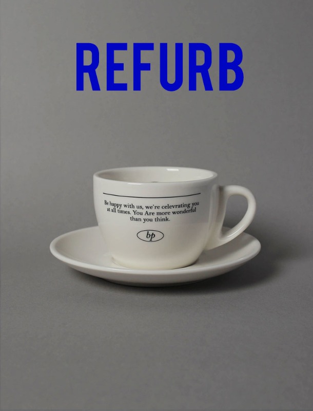 비페이퍼, coffee cup &amp; saucer - REFURB